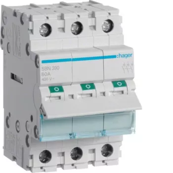 Hager SBN390 interruttore sezionatore, 3P 100 A, 3 moduli