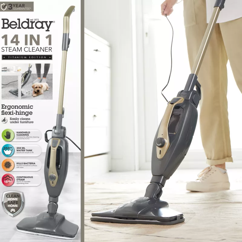 Beldray BEL01732TTVDE pulitore a vapore 14 in 1