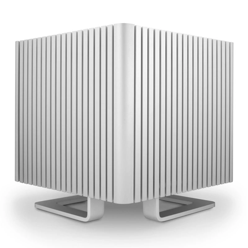 Case cubo fanless Streacom DB4 + alimentatore Nano 120 Watt - argento