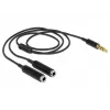 Cavo audio DeLOCK 65575 0,25 m 3,5 mm 2 x 3,5 mm nero