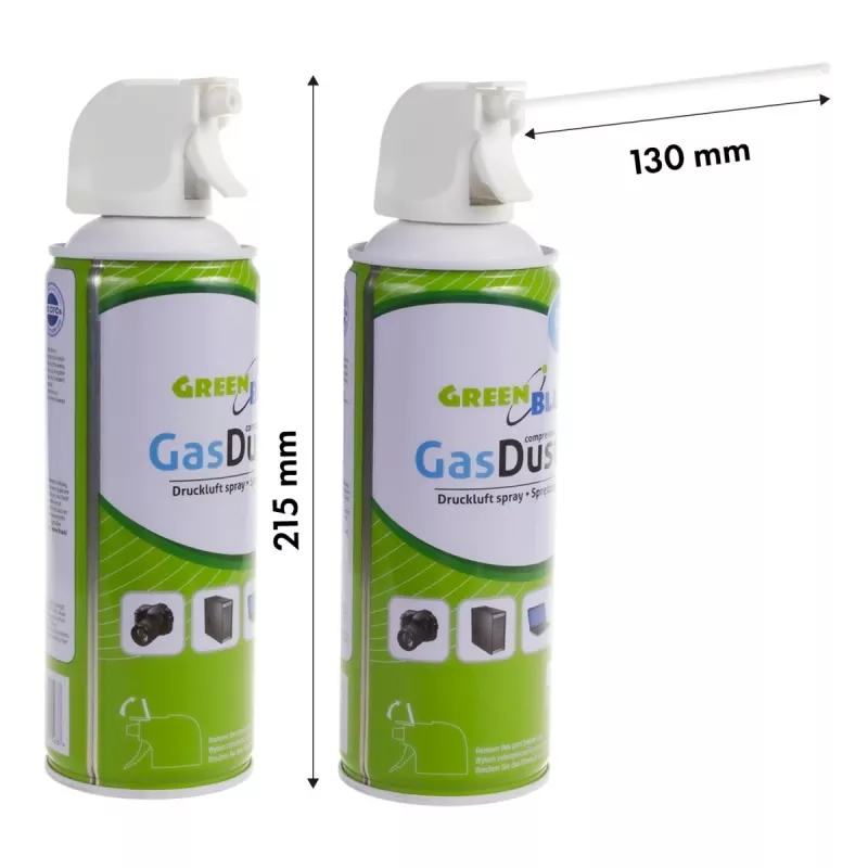 Aria compressa GreenBlue GB400 400ml bomboletta a pistola - spray a pistola