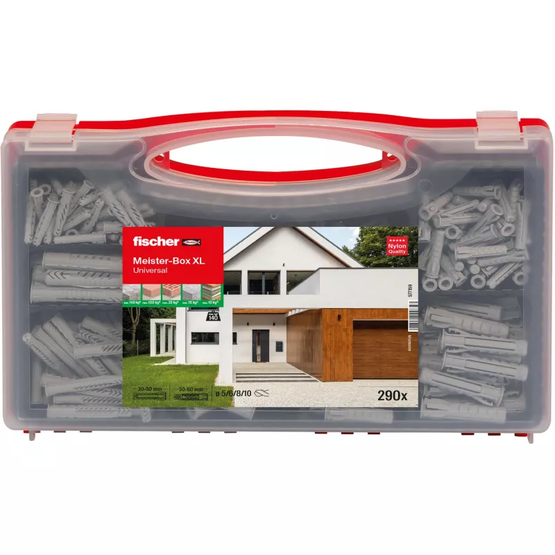 fischer 577159 Meister-Box XL scatola assortimento tasselli 290 pezzi (577159)