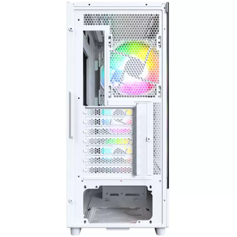 Case PC Montech X5 Midi Tower bianco ATX 3 ventole da 140 mm