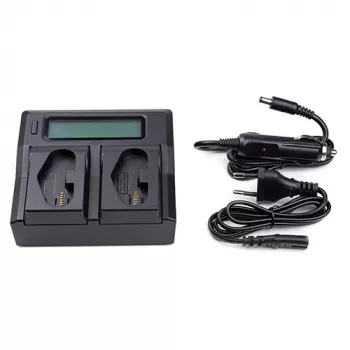 Caricabatterie per Canon LP-E19, dual