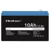 Batteria ricaricabile LiFePO4 QOLTEC 10Ah 12,8V 128Wh con BMS integrato