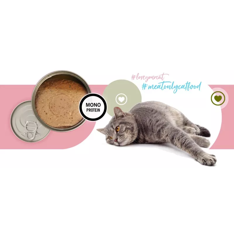 3COTY tacchino senior - cibo umido per gatti - 80 g