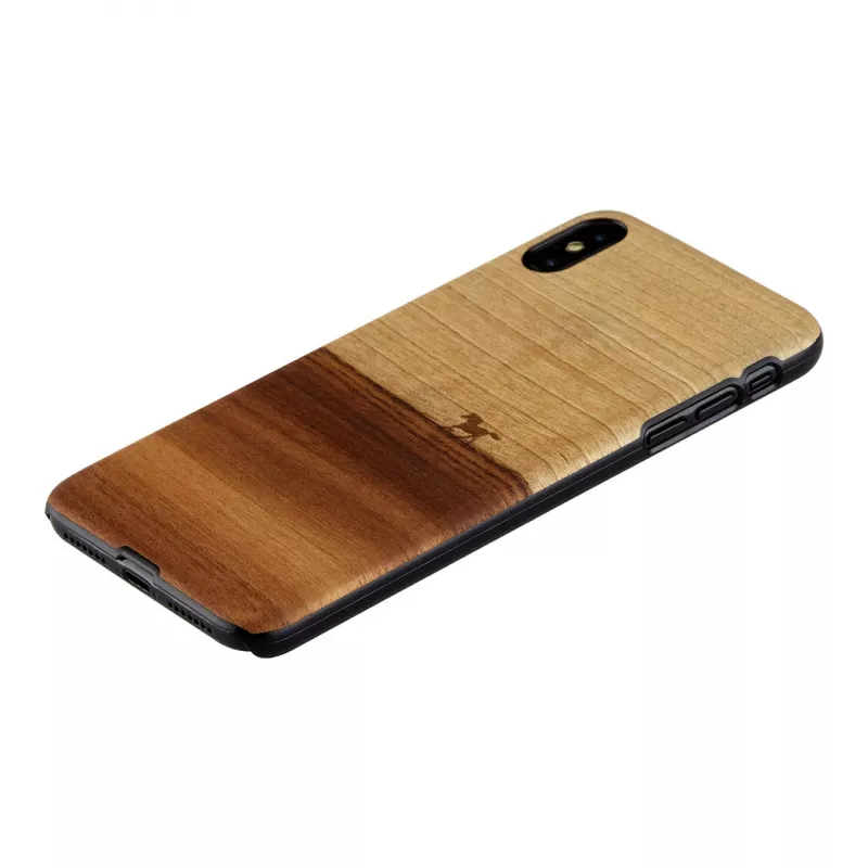 Custodia per cellulare Man and Wood per iPhone XS Max — custodia protettiva nera