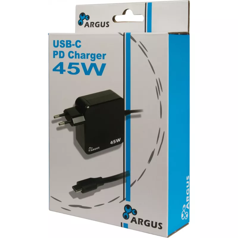Caricabatterie Inter-Tech PD-2045 universale nero AC per interni 20V USB-C