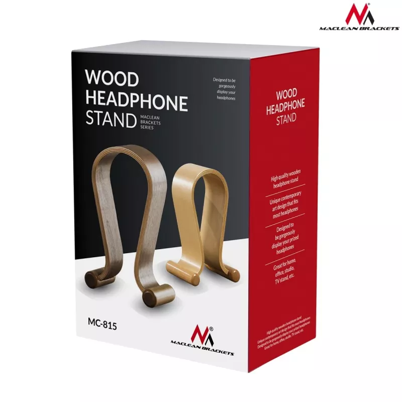 Supporto per cuffie in legno, quercia chiara MC-815O