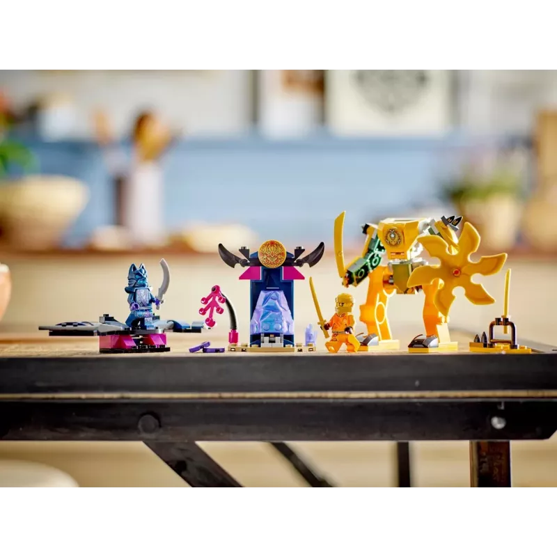 LEGO NINJAGO Mech da battaglia di Arin action figure giocattolo ninja per ragazzi e ragazze da 4 anni, set Dragons Rising con minifigure Arin e mini-kata