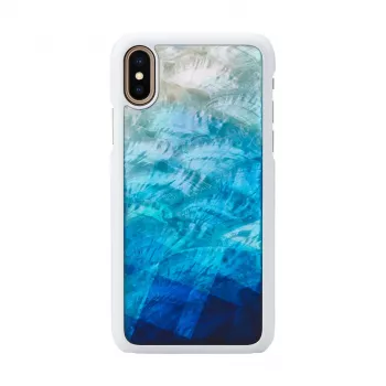 Custodia smartphone iKins per iPhone XS/S blue lake white