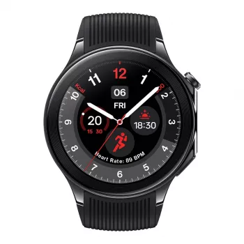 OnePlus Watch 2 - 46 mm - smartwatch con cinturino - fluoroelastomero - misura polso: 140-210 mm - display 3,63 cm (1,43