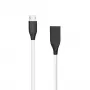Cavo in silicone USB-Micro-USB (bianco, 1 m)