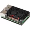 JOY-IT RPI CASE ALU07F - Case per Raspberry Pi 4, alluminio, ventola, nero (RB-ALUCASEP4+07FAN)