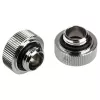 Adattatore G1/4 inch filettatura maschio su 16 mm hardtube BitsPower Touchaqua TA-FH16-GS, confezione da 2, argento
