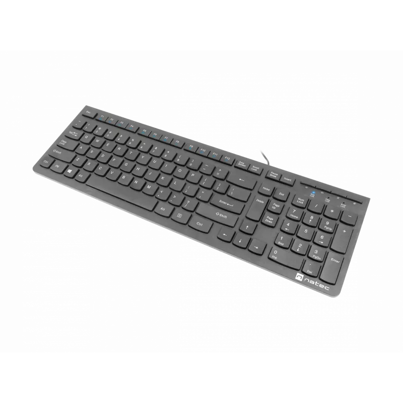 Natec Discus 2 - tastiera - QWERTY - US - nero - tastiera - US inglese - nero