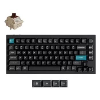 Tastiera meccanica 75% Keychron Q1 Ultra 8K – USB + RF wireless + Bluetooth, RGB, nero