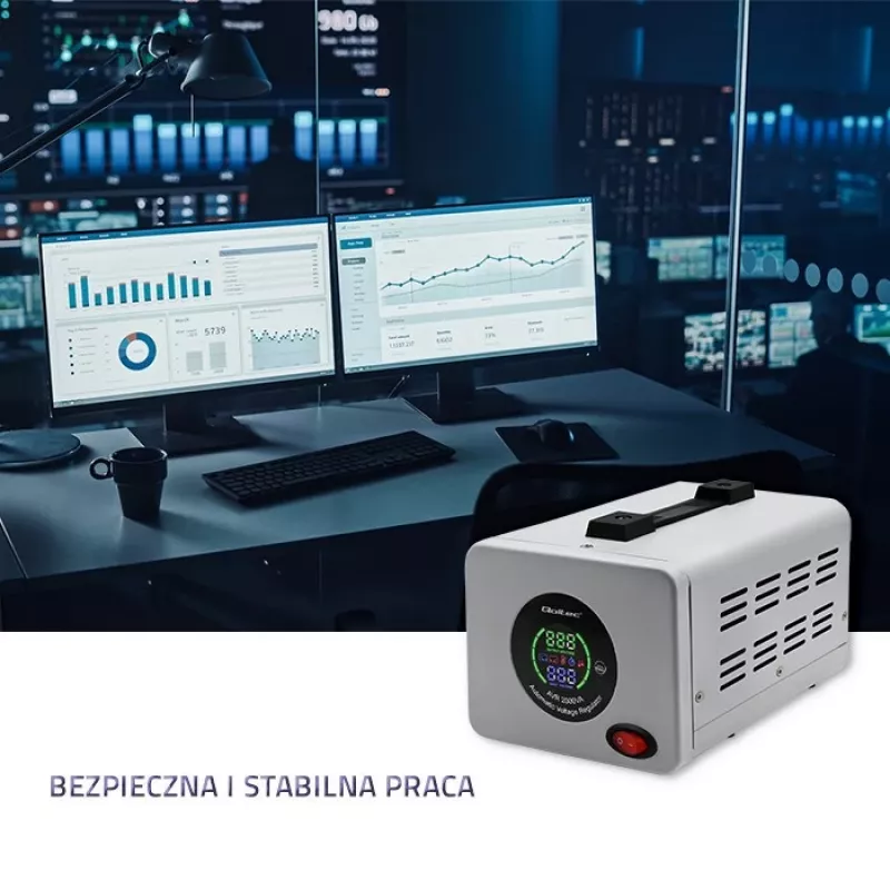 Qoltec 50724 stabilizzatore automatico di tensione AVR 2000VA