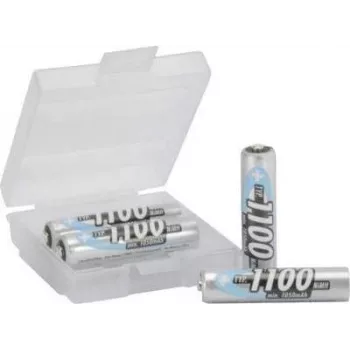 Ansmann Micro AAA ricaricabile NiMH confezione da 4 + box 1100 mAh 1,2 V 1 set 1311-0002 - Micro (AAA) - 1,10