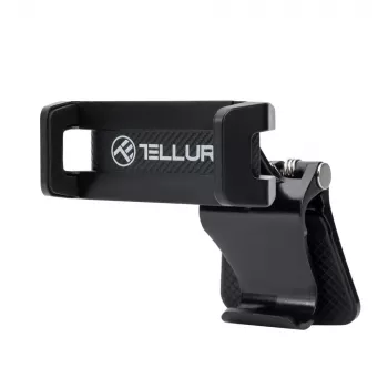 Supporto per telefono Tellur TLL171261 — supporto universale compatto regolabile in angolo per auto e scrivania, nero