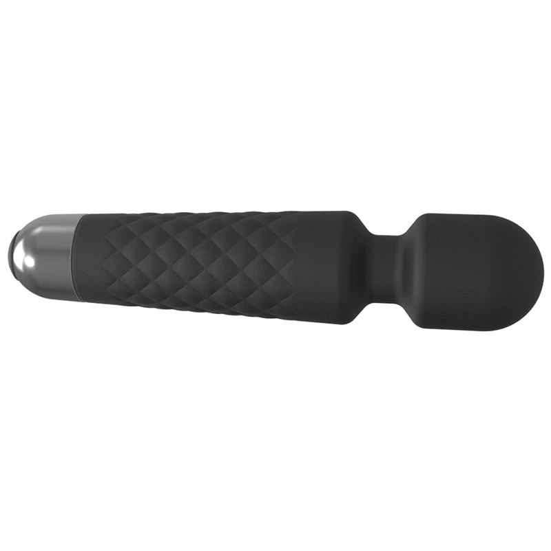 Massaggiatore clitorideo Erolab Wand-M nero — ricaricabile, impermeabile