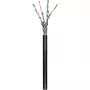 Wentronic goobay - cavo in bobina - 100,0 m - SFTP, PiMF - CAT 6 - trefolo - nero (57195)