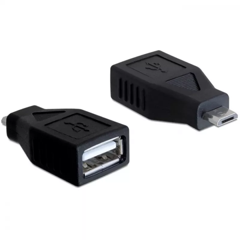 DeLOCK - adattatore USB - USB Type-A, 4 poli (femmina) - Micro-USB Type-B 5 poli (maschio) (65296)