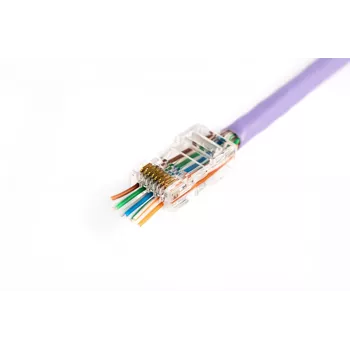 Connettore per cavo RJ45 Digitus X-ML-6U-EZ connettore trasparente 100 pezzi