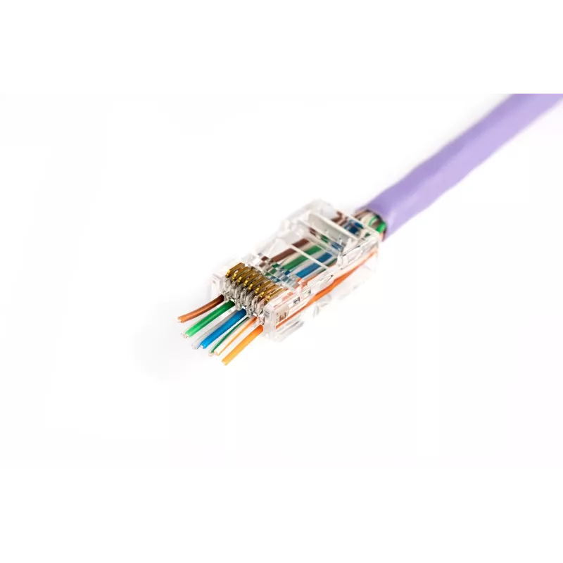Connettore per cavo RJ45 Digitus X-ML-6U-EZ connettore trasparente 100 pezzi