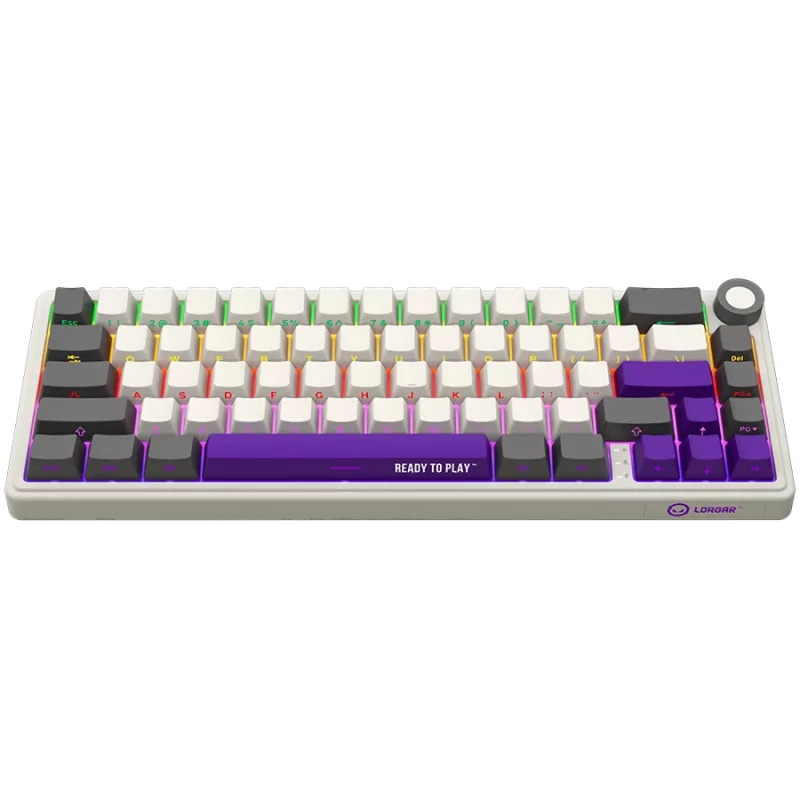 Tastiera da gaming meccanica wireless LORGAR KBP70MW layout 65% beige