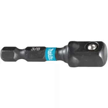 Makita Impact Black - Adattatore a bussola - 3/8 - quadrato - a sei punti - 1/4 - brugola - Lunghezza: 50 mm