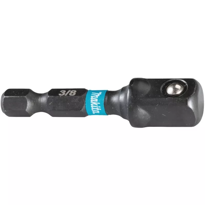 Makita Impact Black - Adattatore a bussola - 3/8 - quadrato - a sei punti - 1/4 - brugola - Lunghezza: 50 mm