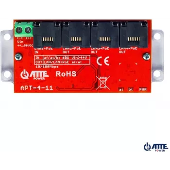 Switch extender PoE Atte APT-4-11 — 4 porte 10/100 Mbit/s