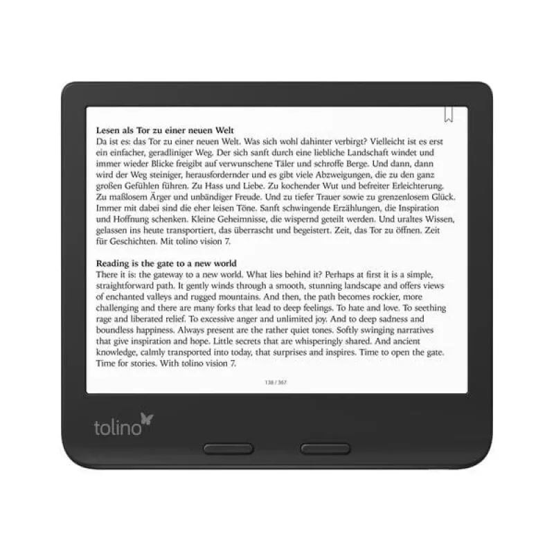 Tolino E-book reader touchscreen Wi-Fi nero