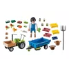 Playmobil trattore mietitrebbia con rimorchio - gioco simbolico e gioco fantasioso per bambini da 6 a 9 anni - Fat Brain Toys