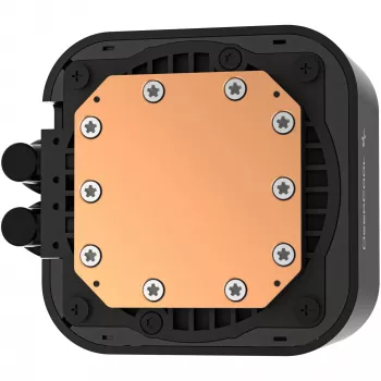 Kit raffreddamento a liquido DeepCool LQ240 — radiatore 240 mm, 2× ventole PWM 120 mm, RGB, tubo 41 cm, radiatore in alluminio, nero