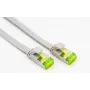 Helos - Cavo patch - RJ-45 (M) a RJ-45 (M) - 30 cm - U/FTP - CAT 6a - piatto - grigio