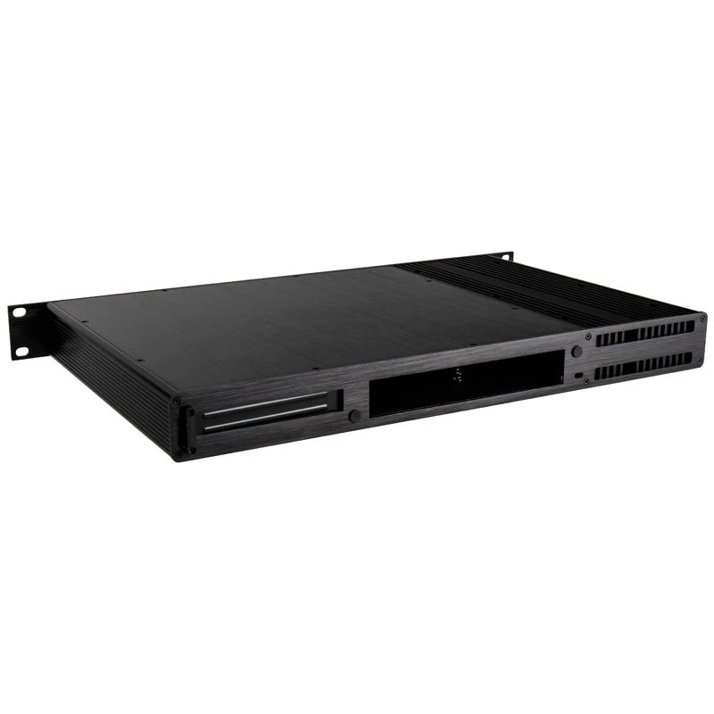 Akasa Galileo TU3 Case Thin Mini-ITX 1U rackmount, senza ventola, OEM, Nero