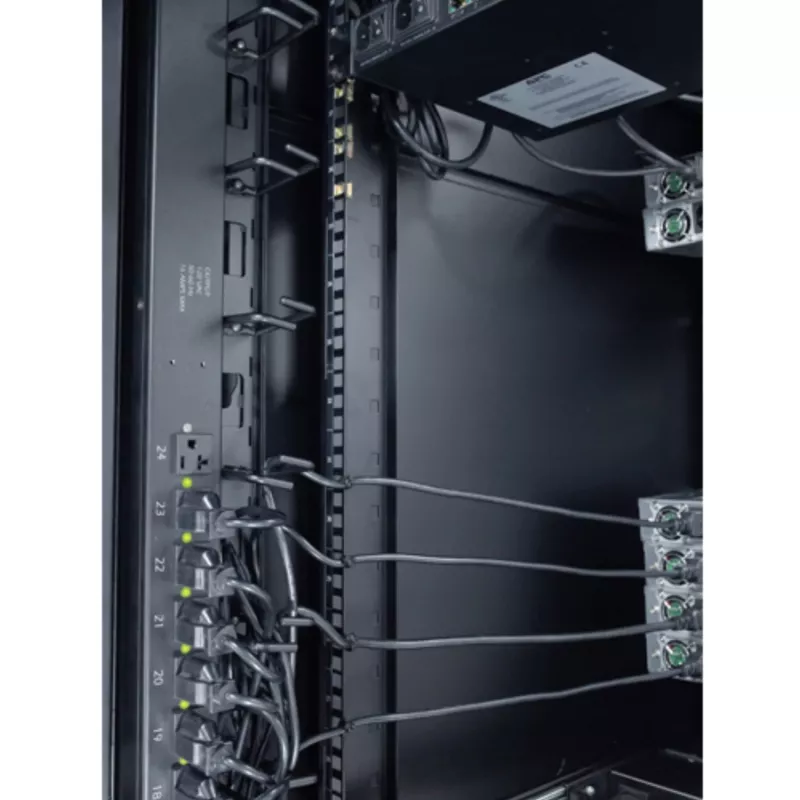 APC NetShelter Gestione cavi, Gestore cavi verticale, Anelli passacavi, Set da 8, Nero, 55 mm x 766 mm x 85 mm