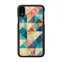 Custodia per smartphone iKins per iPhone XR — Mosaic nero custodia protettiva