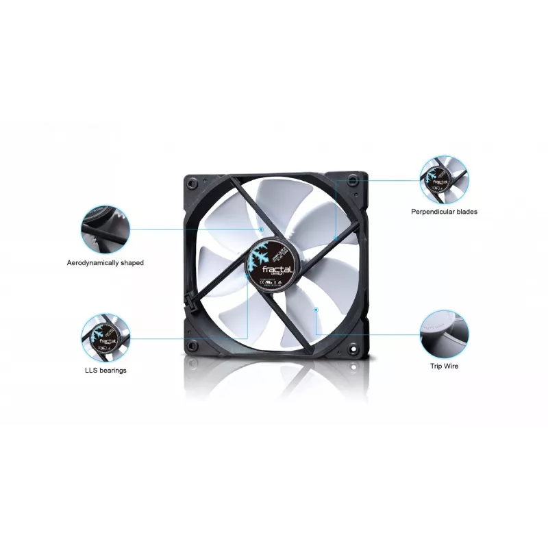 Ventola Fractal Design Dynamic X2 14 cm nero bianco