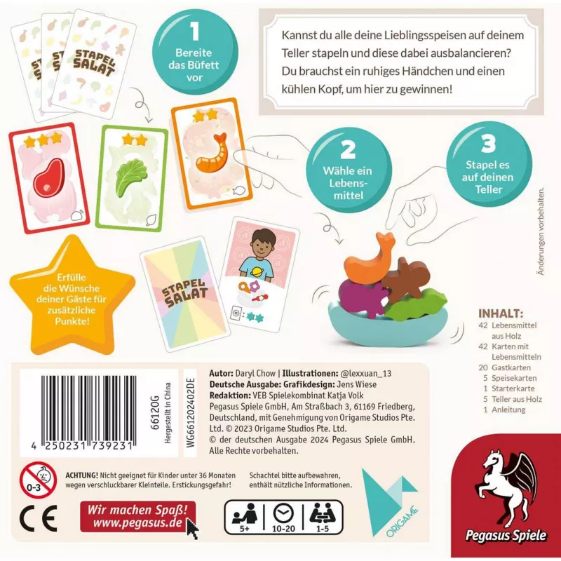 Stapelsalat, gioco di abilità