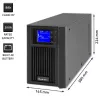 Gruppo di continuità QOLTEC 53981 On line 2kVA, capacità 2000 VA