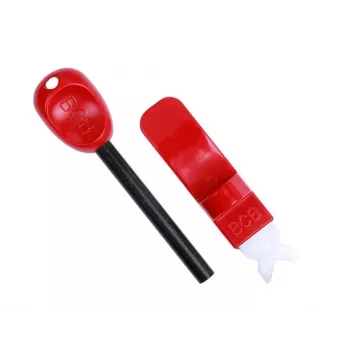 Bussola da sopravvivenza BCB CN340 — bussola compatta con quadrante luminoso, impugnatura in plastica, 110 mm, 47 g, rossa