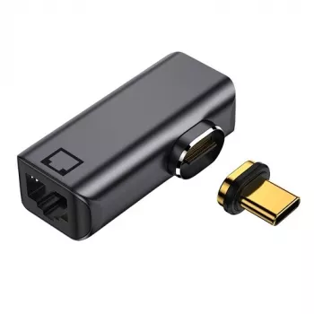 Adattatore magnetico USB Type-C - RJ-45, 100/1000 Mb