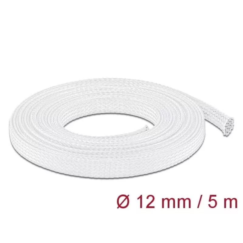 Guaina protettiva per cavi DeLOCK 20694 bianco