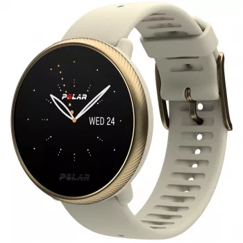 Polar Ignite 2 - Champagner Gold - orologio sportivo con cinturino - silicone - champagne - misura cinturino: S/L - Bluetooth - 35 g (90085185)