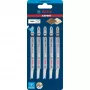 Bosch 2 608 900 551 Lama per seghetto alternativo/da traforo/seghetto alternativo lama per seghetto alternativo legno acciaio al carbonio (HCS) 5 pezzi