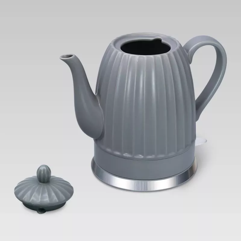 Bollitore Maestro MR-077, 1,5 L, 1500 W, corpo in ceramica, grigio