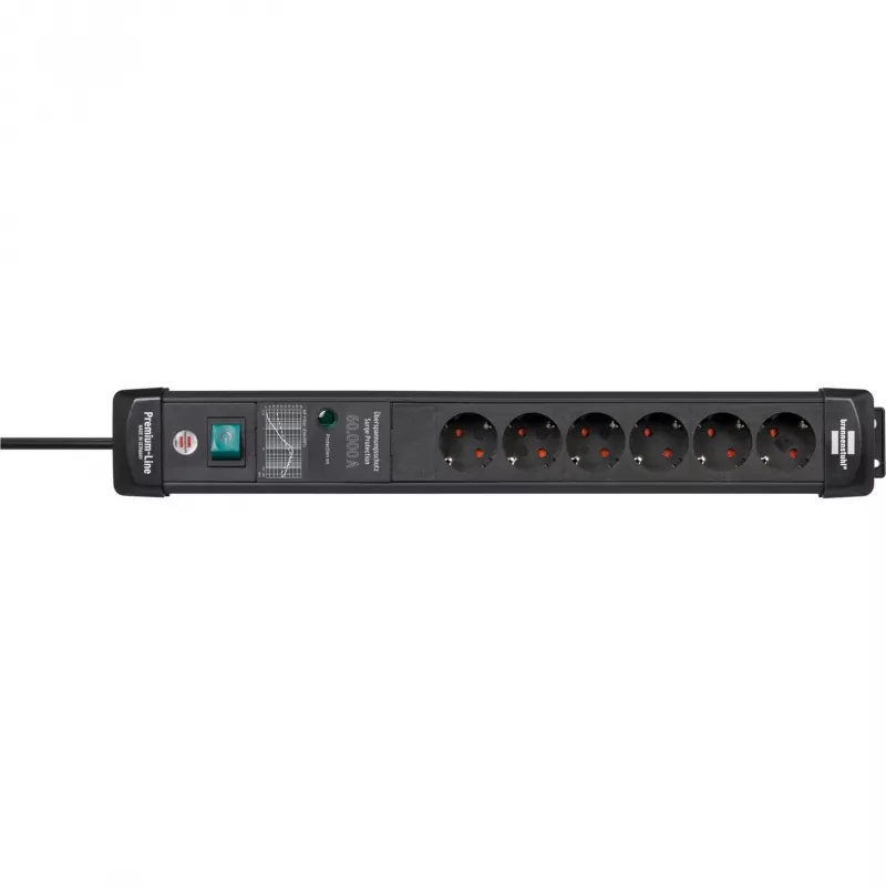 Prolunga elettrica Brennenstuhl 1951160402 5m 6 prese AC per interni nero